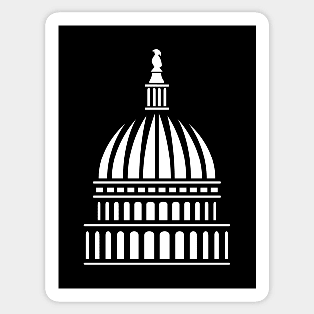 Washington D.C. Capitol Building Sticker by hobrath